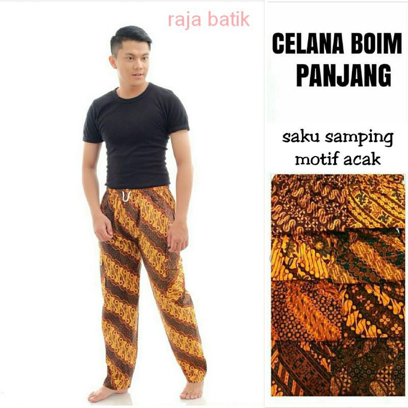 ECERAN CELANA BATIK PANJANG COKLAT DASTER MODERN JOGJA