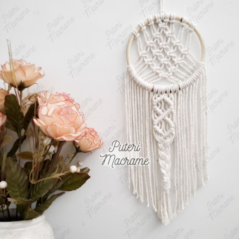 Hiasan Dinding Macrame Dream Catcher Aesthetic (Kode 1)