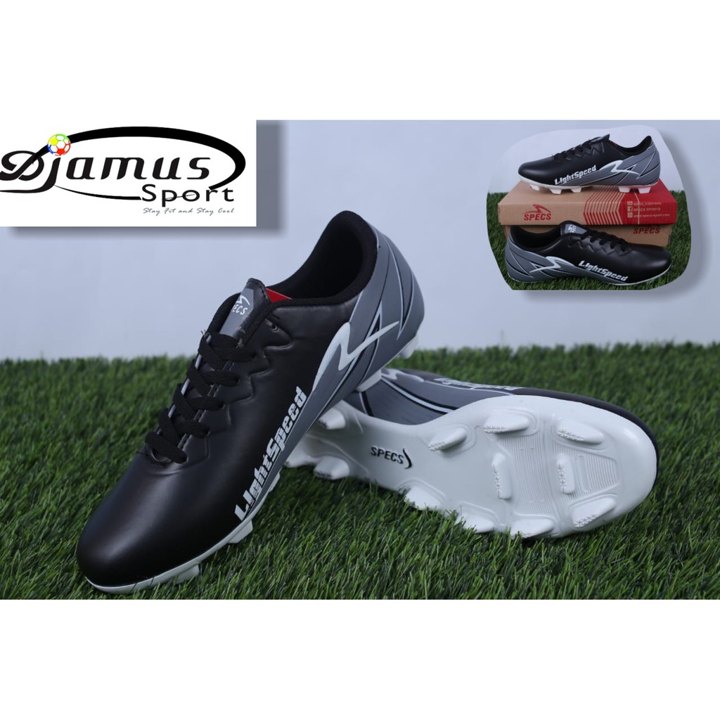 SEPATU BOLA SPECS LIGHTSPEED HITAM ABU