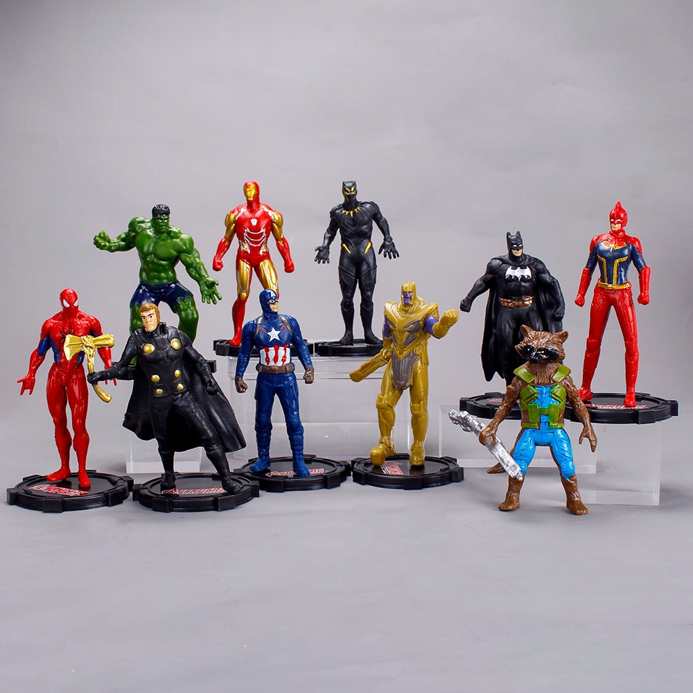 Mainan Action Figure Marvel Avengers Super Heroes Mini Untuk Dekorasi Kue