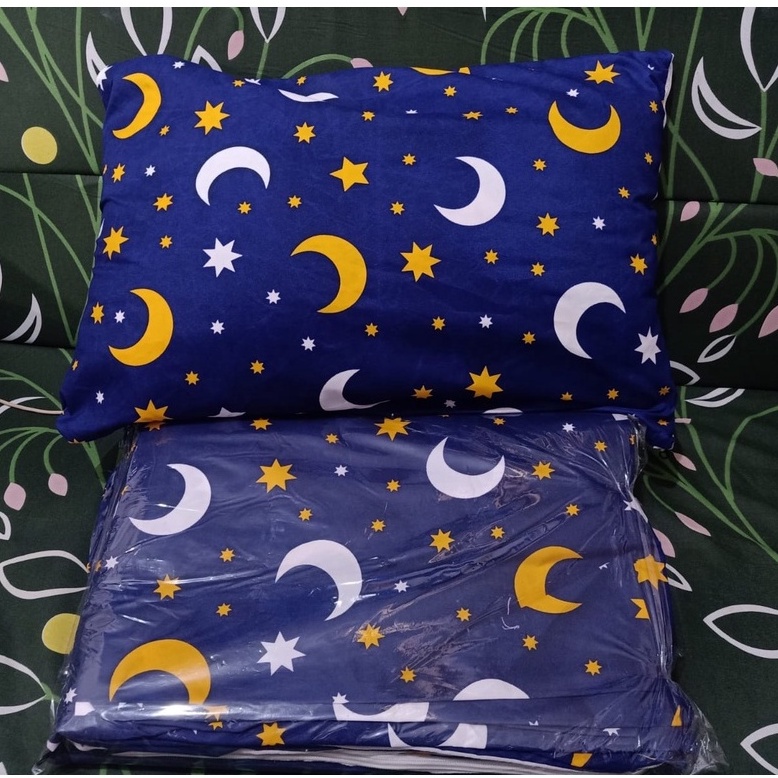 Sarung bantal  starmon biru / sarung bantal tidur