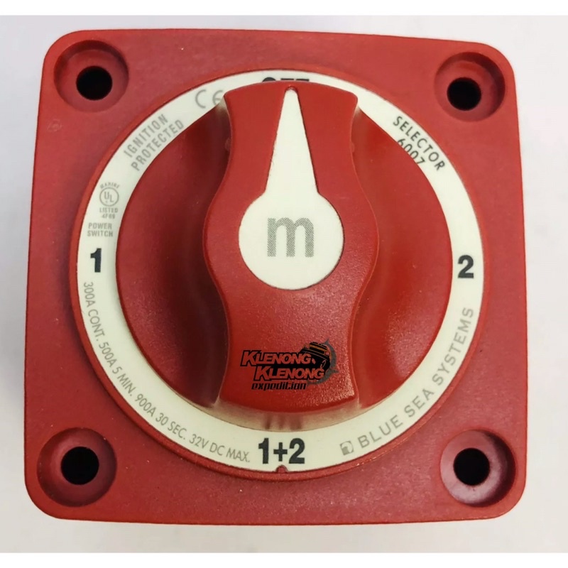 BLUE SEA Cut Off 6007, 300amp, 4 Selector, Battery Switch