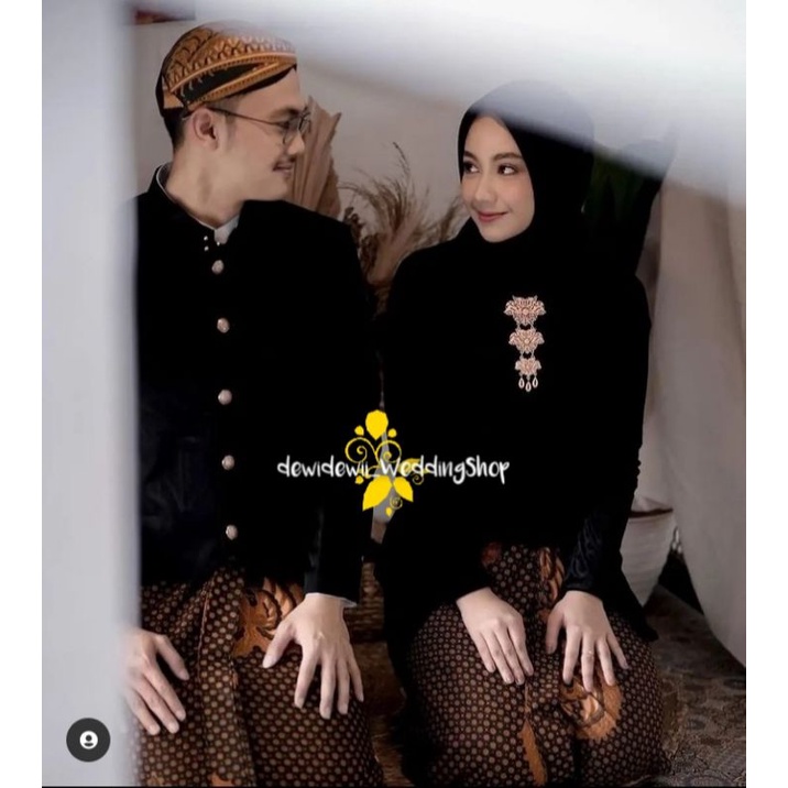 Baju Couple Adat Jawa - Baju Prewed, Motif truntum - Jogja