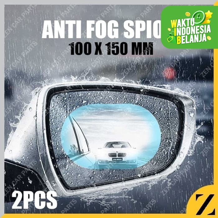 anti fog spion mobil bulat 10 x 10 (1 set 2 pcs) - anti fog air spion