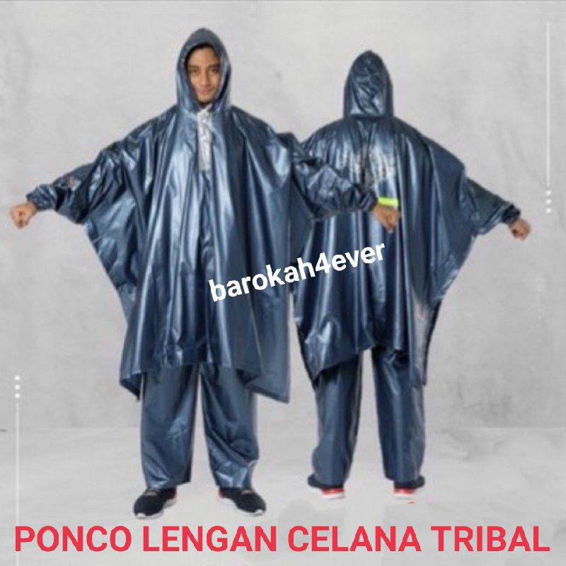 Jas Hujan PONCO LENGAN + CELANA TRIBAL