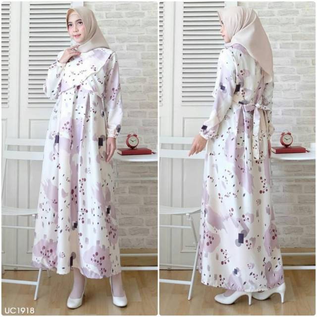 GAMIS CANTIK OVERLAP FIT TO L GAMIS WANITA MUSLIMAH PAKAIAN WANITA MUSLIM REALPICT ORI ORIGINAL