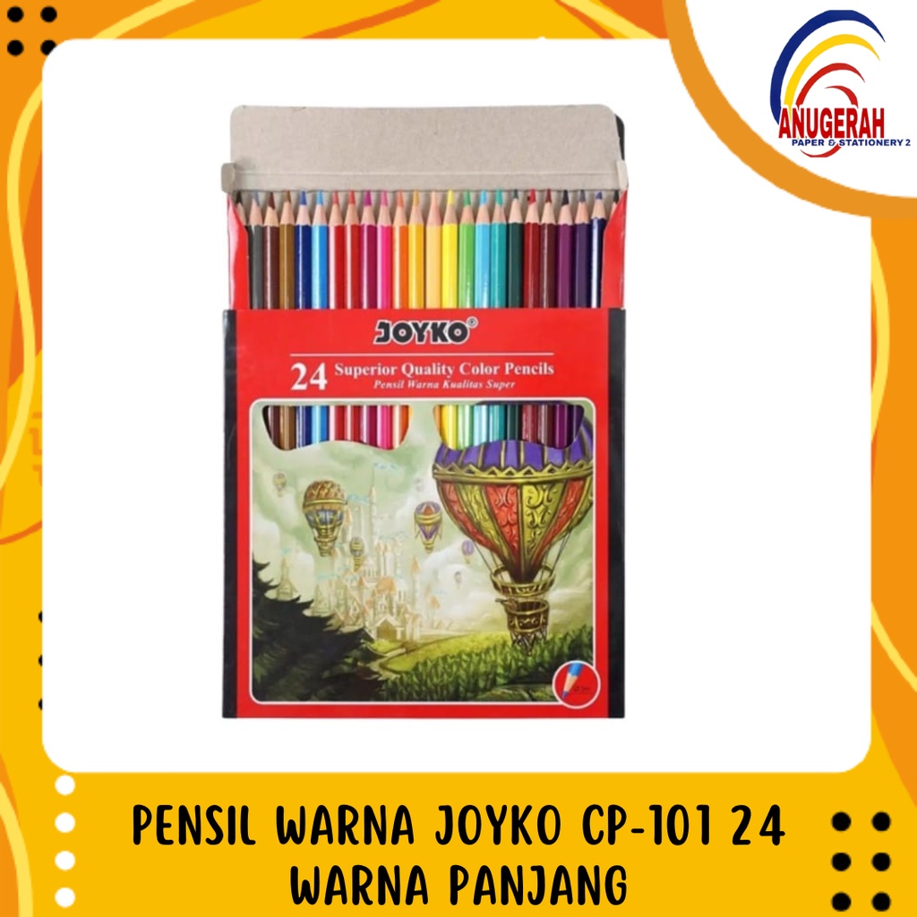 

PENSIL WARNA JOYKO CP-101 ISI 24WARNA (PCS)
