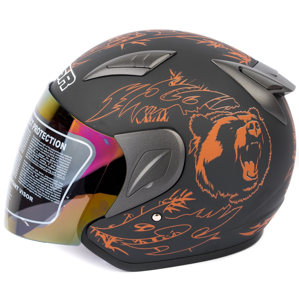 [Helm Dewasa] MSR Helmet Javelin - Bear - Hitam Doff