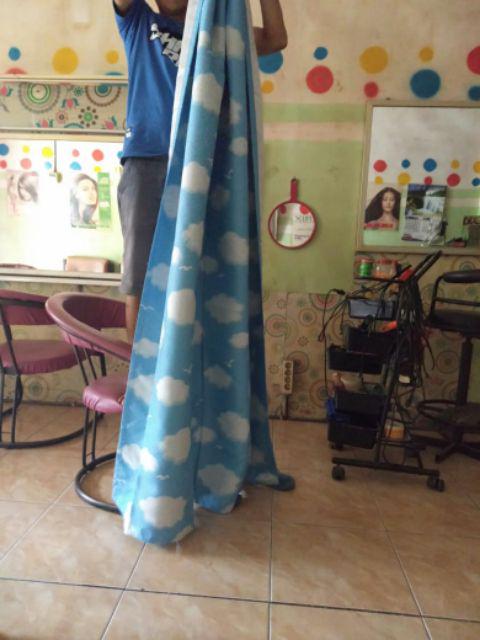 Gorden Blackout Bolak Balik Merah Abu Coklat Gold Gordyn Pintu Jendela Minimalis