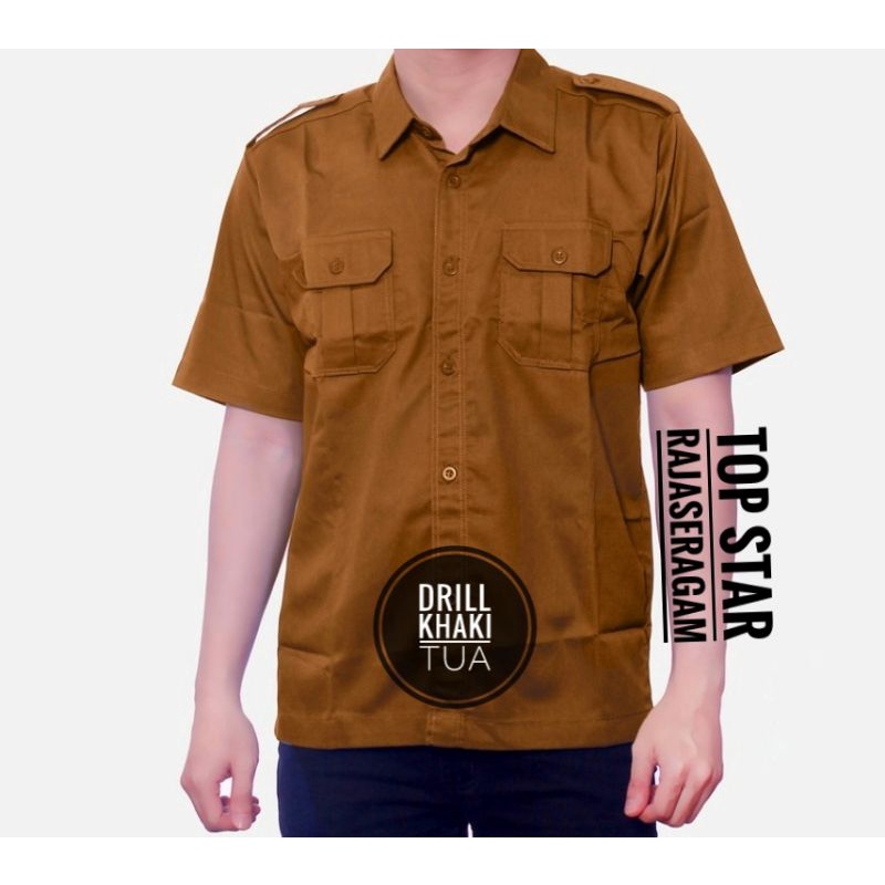 Baju Seragam PEMDA Khaki PNS Pemda Kemeja