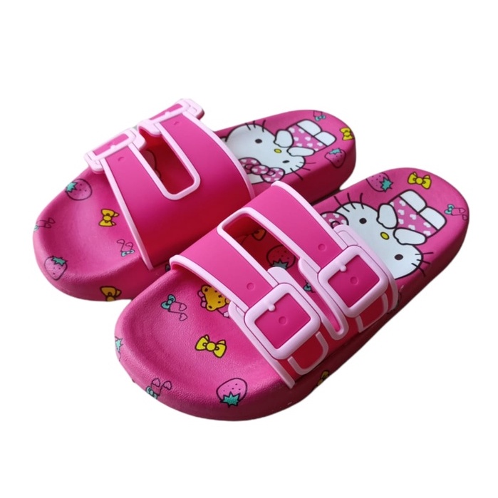 Sandal Slop Karakter 1076 Sandal Anak Perempuan Import Size 30-35 Usia 5-8 Tahun