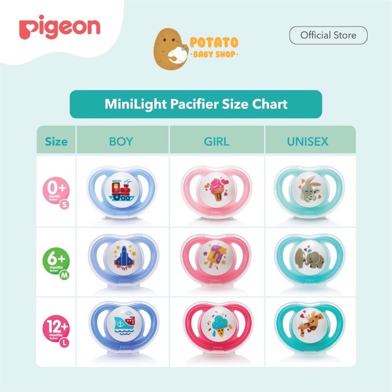 PIGEON - Mini Light Silicone Pacifier Empeng