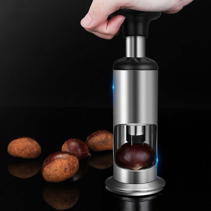 Alat Pembuka Kulit Kacang Chestnut Manual Bahan Stainless Steel Anti Slip Untuk Aksesoris Dapur