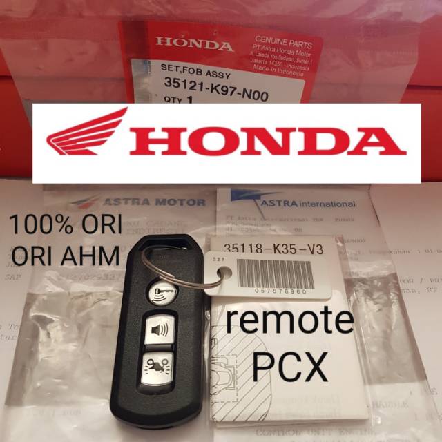 35121-K97-N00 remote pcx 150 ahm import ori honda ahm asli honda