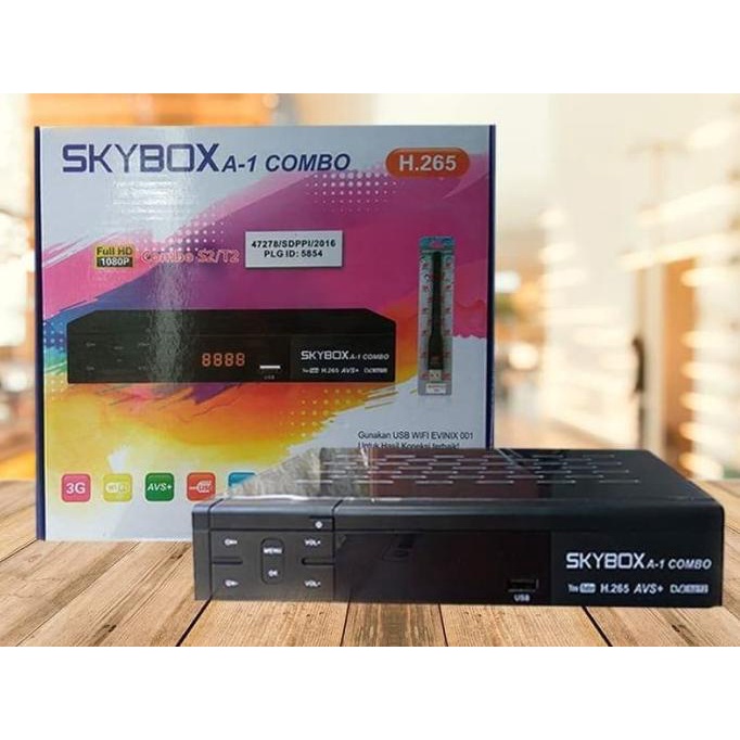 Skybox A1 Combo HD - Receiver Parabola DVB-S2 dan Set Top Box DVB-T2