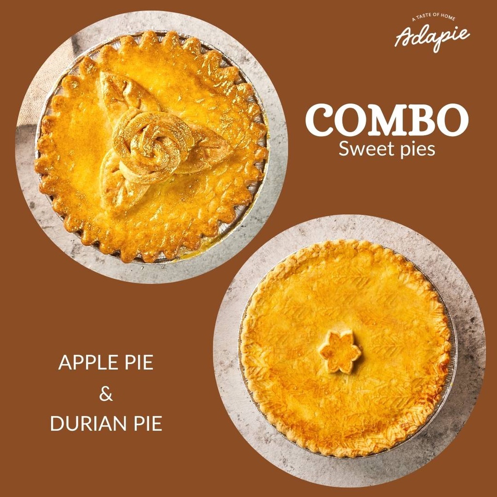 

COMBO CLASSIC APPLE PIE & DURIAN PIE 10CM