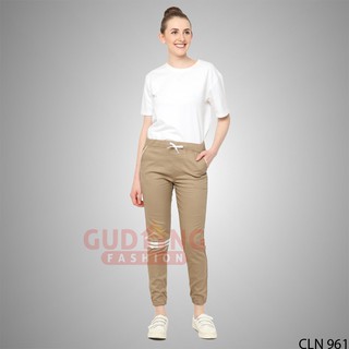 Celana Jogger Panjang Keren Modis Wanita - CLN 961