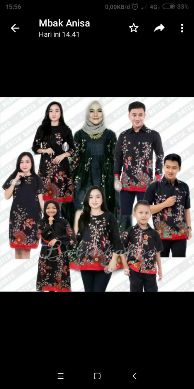 Batik Couple Keluarga Sania Ruffle Ori Ndoro Jowi Dnt