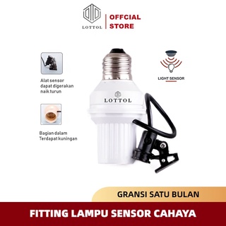 LOTTOL Fitting Lampu Sensor Cahaya Otomatis Untuk Segala Lampu