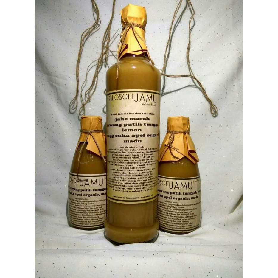 

TERMURAH - jus bawang putih tunggal, cuka apel, jahe merah, lemon dan madu