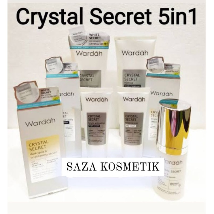 [100% ORI] Wardah Crystal Secret 1 paket 6in1/kemasan baru white secret
