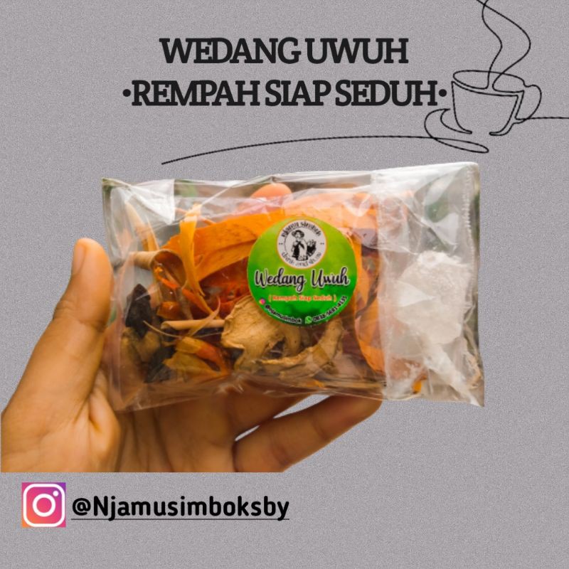 

WEDANG UWUH NJAMUSIMBOK SIAP SEDUH KOMPLIT JAHE PLUS DAUN SEREH TERMURAH BERKUALITAS