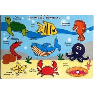 

14.84Ftgrdujh- Mainan Edukatif / Edukasi Anak - Puzzle Stiker Hewan Binatang Laut Sea -Toko-Boneka.