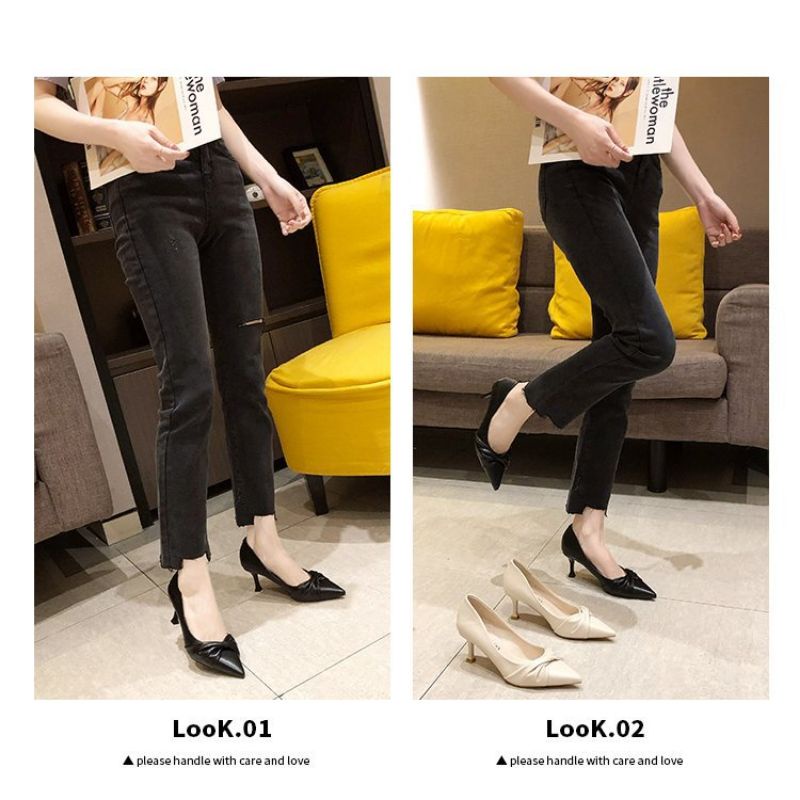 ( AMOUR ) High Heels Wanita Import Fashion / Sepatu Wanita Heels Kerja T-100