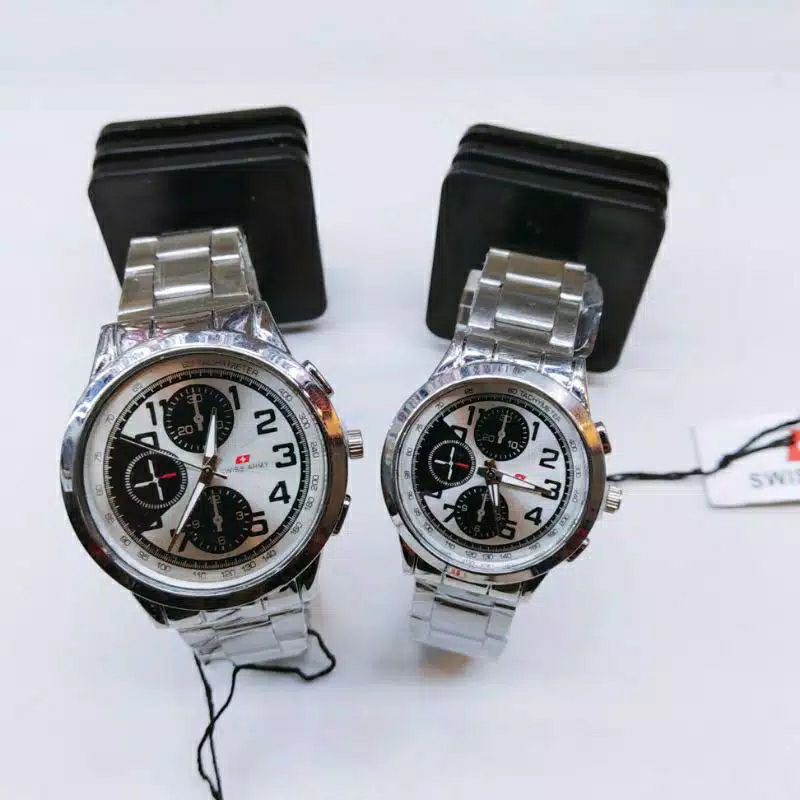 (BISA COD) JAM TANGAN COUPLE RANTAI / JAM TANGAN PASANGAN RANTAI