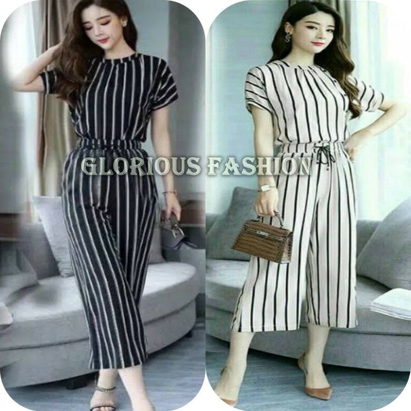 SETELAN SALUR PANJANG //SETELAN ANDIN SALUR // SETELAN SALUR GARIS STRIIP