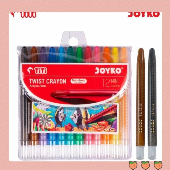 

Crayon 12 warna titi putar MINI / Twist Krayon