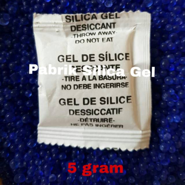 Silica gel blue 5 gram, 50 pcs per pack harga murah berkualitas