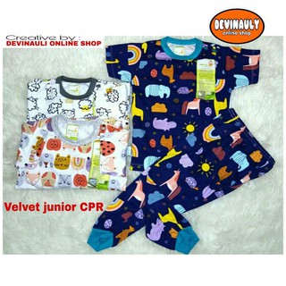  BAJU  SETELAN ANAK  VELVET  JUNIOR  CPR SIZE S M L Shopee 