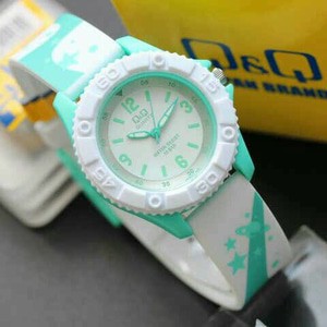 Jam TANGAN QQ ANAK-ANAK HIJAU / BIRU TOSCA Q&Q VQ96 ORI WOMEN WATCH