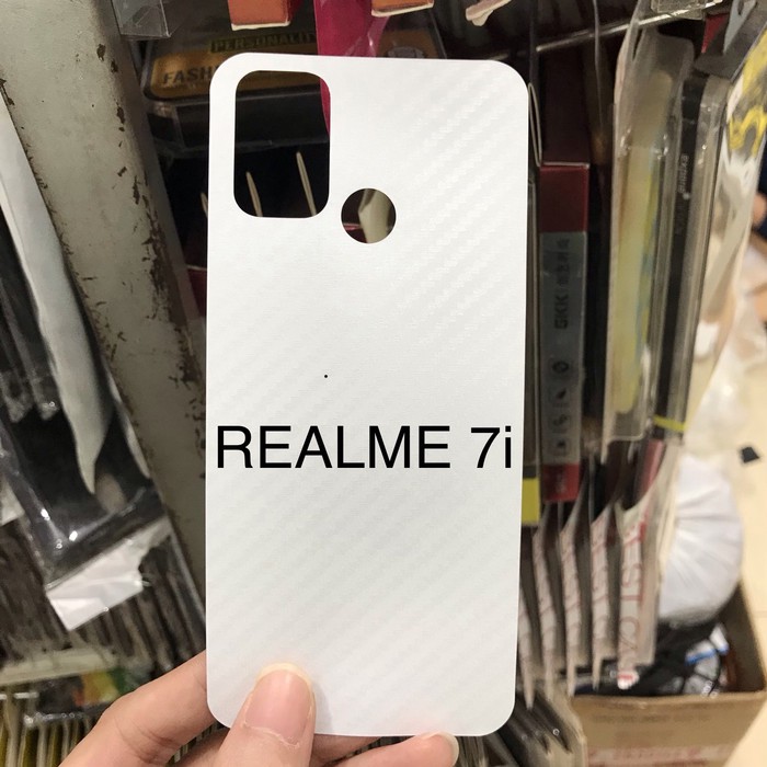 Anti gores skin carbon back belakang realme 7i