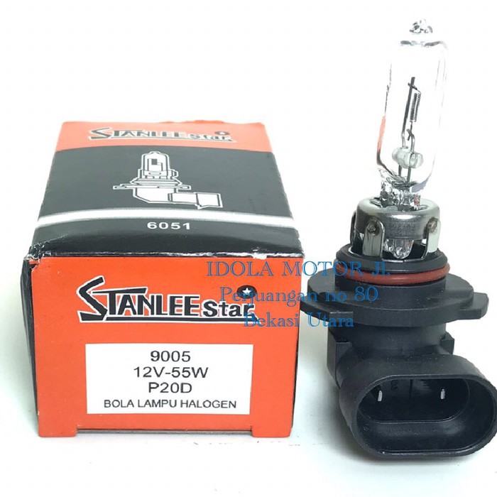 Bohlam lampu bamber HB3 12v 55w 6051 merk stanlee star