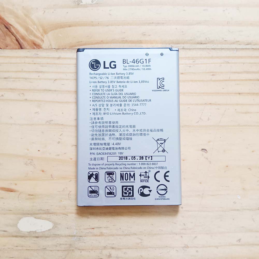 Baterai Handphone LG K10 2017 BL-46G1F Batre HP LG K10 2017 Battery LG K10 2017 Batu Batre LG K10