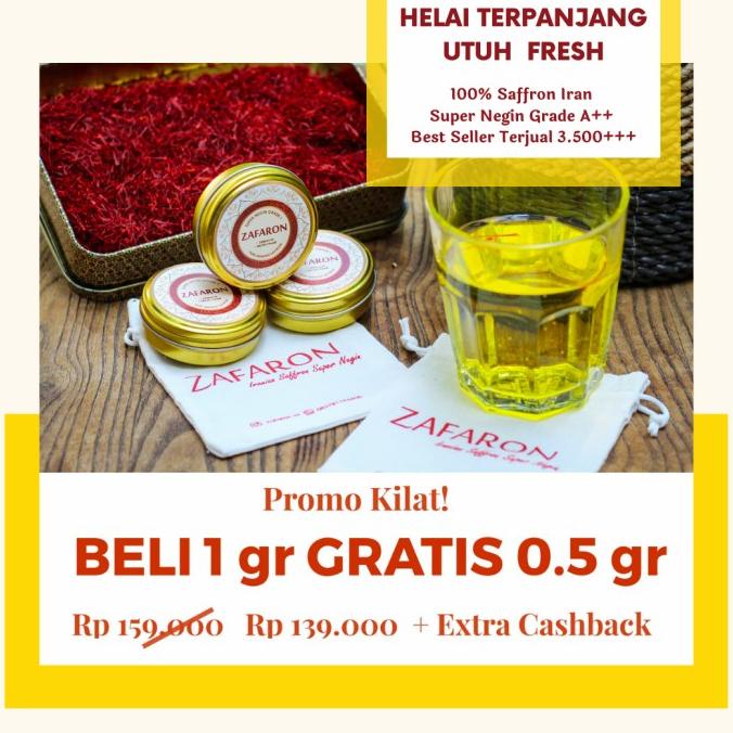 

Saffron Bahraman Red Top Negin Iranian saffron kemasan Kaleng Premium