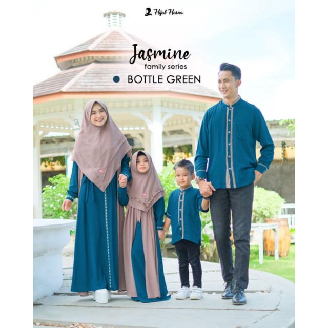 Jasmine Bottle green by Hijab Hasna