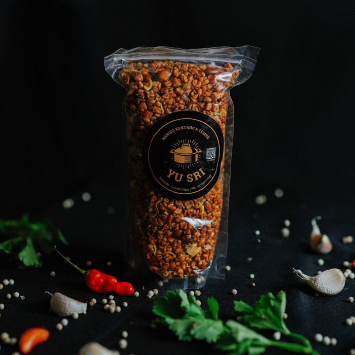 

504ekh Kering Tempe Kacang Teri Medan ( Yu Sri ) 250Gram 6J