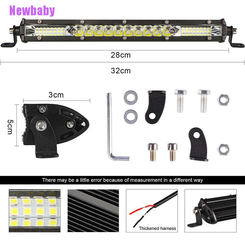 (Newbaby) Lampu Sorot LED 12 &quot;450W Untuk Mobil SUV Off Road Perahu