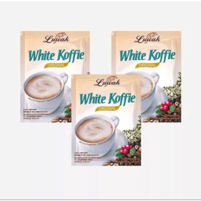 

kopi luwak white koffie renceng 10 sachet @20 gr