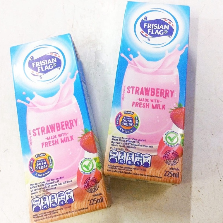 

Susu UHT Frisian Flag Purefarm Rasa Strawberry 225 ml