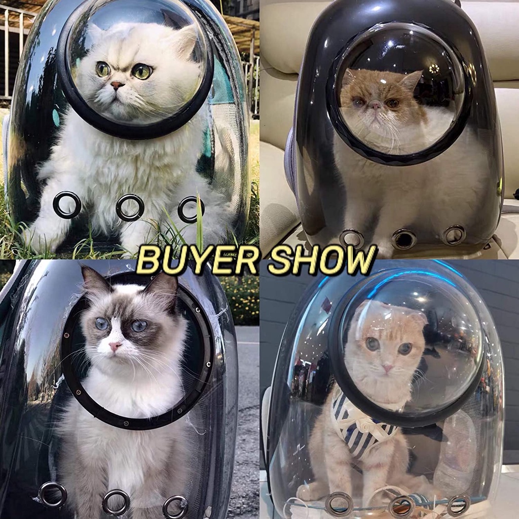 Hugopet Tas Astronot Tas Ransel Hewan Tas Kucing Astronot Pet Travel Bag Tas Gendong Kucing Tas Hewan Peliharaan Pet Cargo Cat Bag Carrier  Tahan Air Yang Nyaman