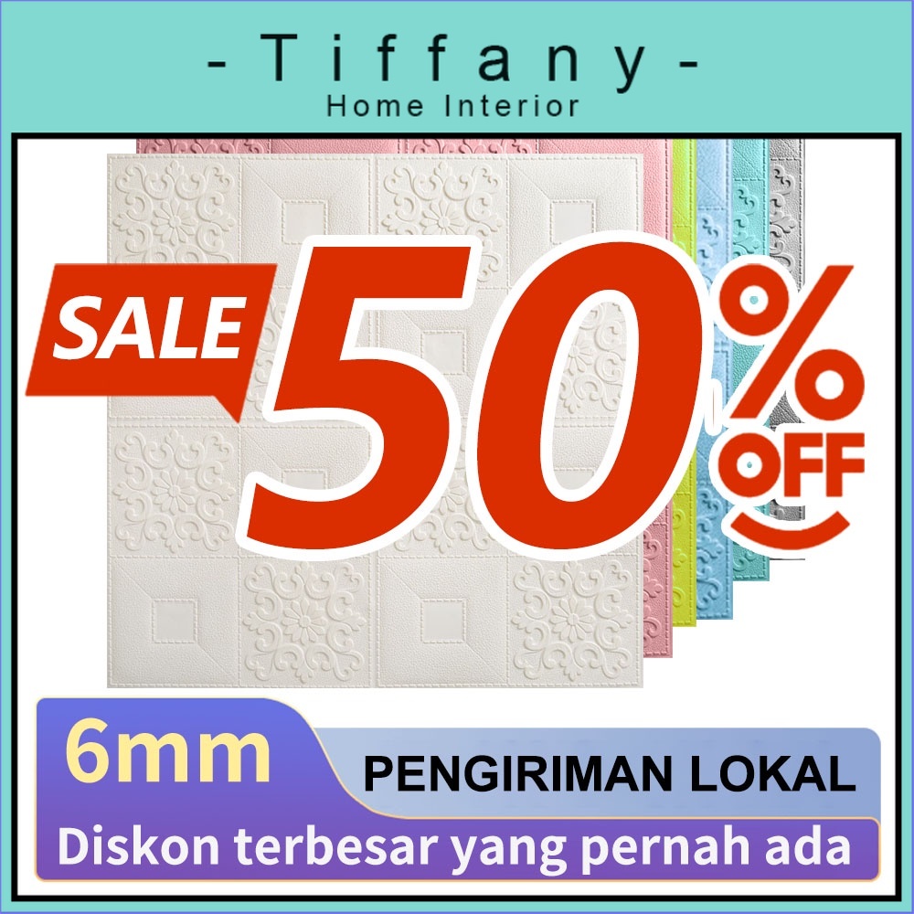 COD Beli 10 Gratis 1 70X70cm Wallpaper Dinding Foam 3D Batu Bata Walpaper Timbul Walfoam Wall Stiker