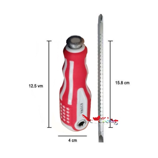 Obeng Jumbo Plus Minus multifungsi / obengTespen / Obeng Magnet