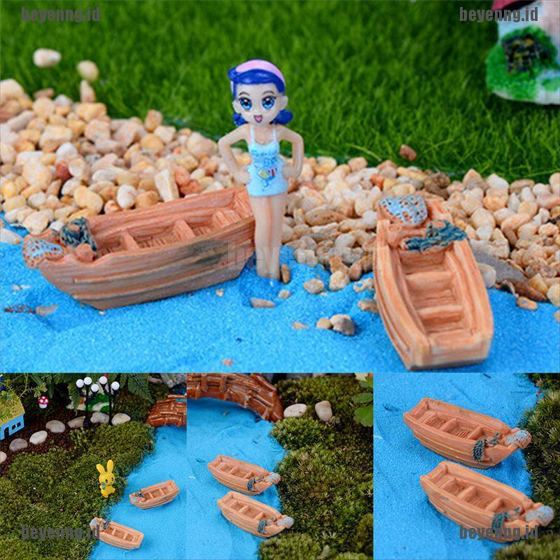 Bey Miniatur Perahu Pancing Untuk Dekorasi Taman Perirumah DIY