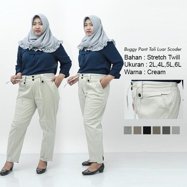 L2, L3 L4, L5,6L,8L -BAGGY PANTS JUMBO / BAGGY XXL / 4L / 5L / Baggy Jumbo / Celana Kerja Jumbo Wanita / Celana Kantor Wanita Bahan Formal Bigsize / Celana Kekinian Seragam Super Jumbo / Celana Karet Model Terbaru