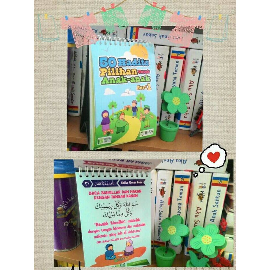 

UNTUK ANAK 50 HADIST PILIHAN( berbentuk kalender duduk )