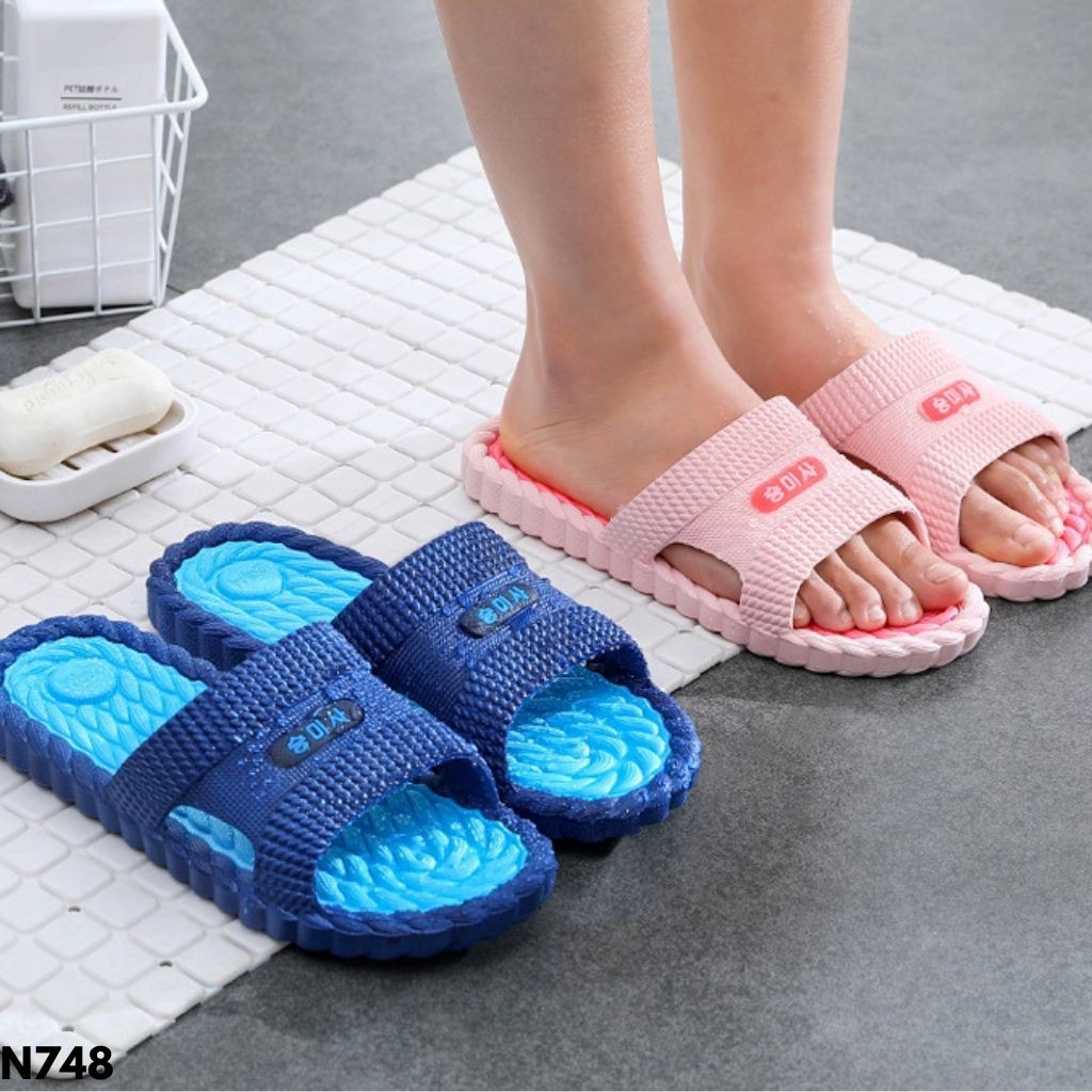 SANDAL RUMAH WANITA PRIA UNISEX NYAMAN TOILET DAPUR INDOOR RUMAHAN KAMAR IMPORT N748